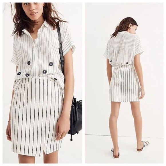 Madewell Dresses & Skirts - Madewell Wrap Mini Skirt Beige Size 4